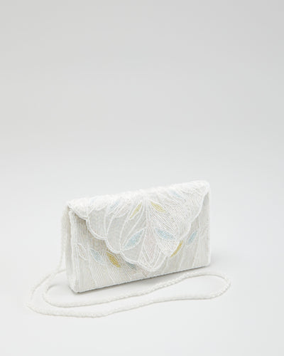 White Beaded Shoulder Bag