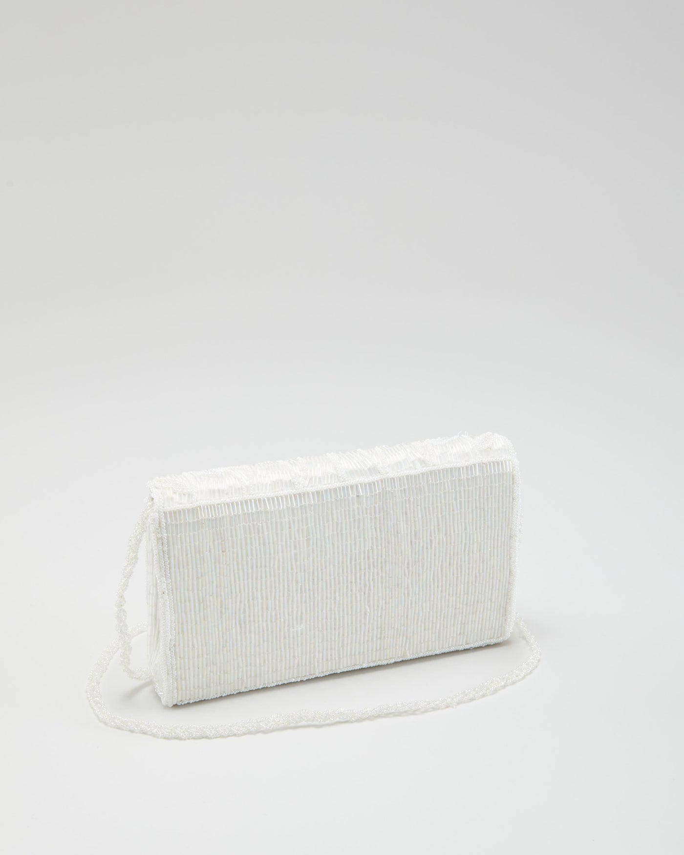 White Beaded Shoulder Bag