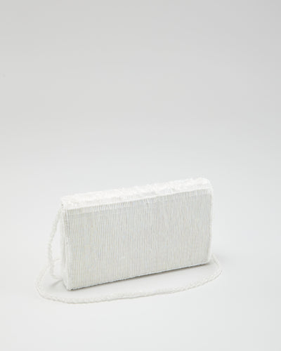 White Beaded Shoulder Bag