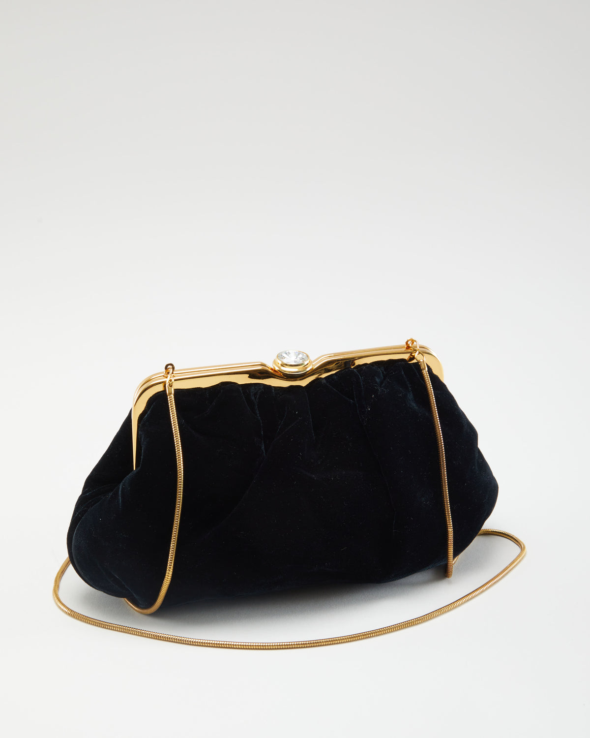 Black Velvet Shoulder Bag