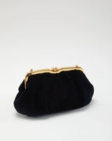 Black Velvet Shoulder Bag