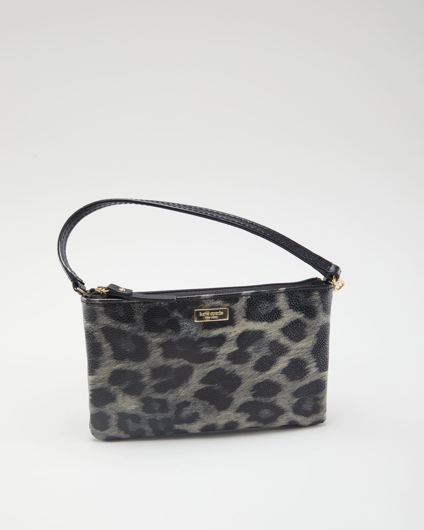 Kate Spade Grey Leopard Print Handbag