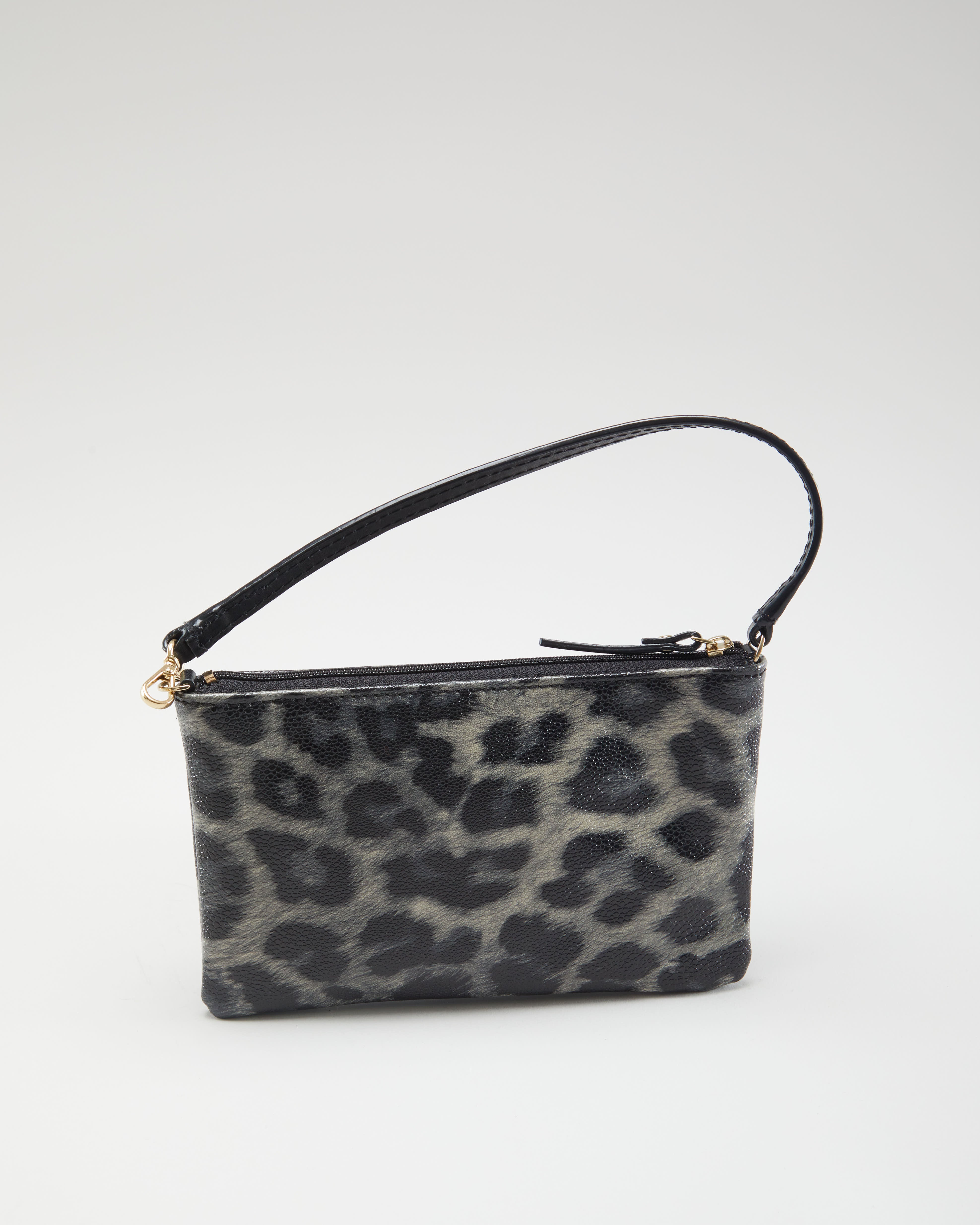 Kate Spade Grey Leopard Print Handbag