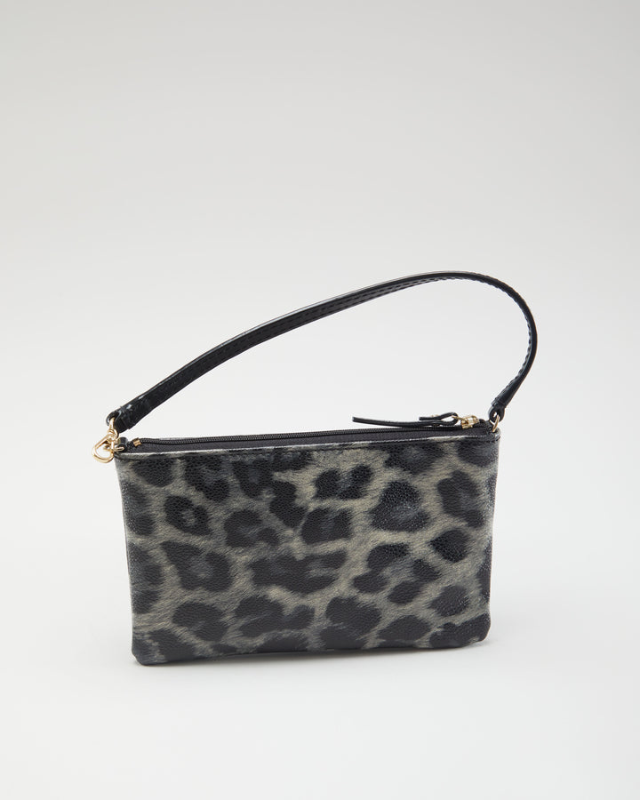 Kate Spade Grey Leopard Print Handbag