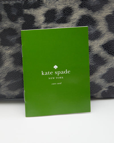 Kate Spade Grey Leopard Print Handbag