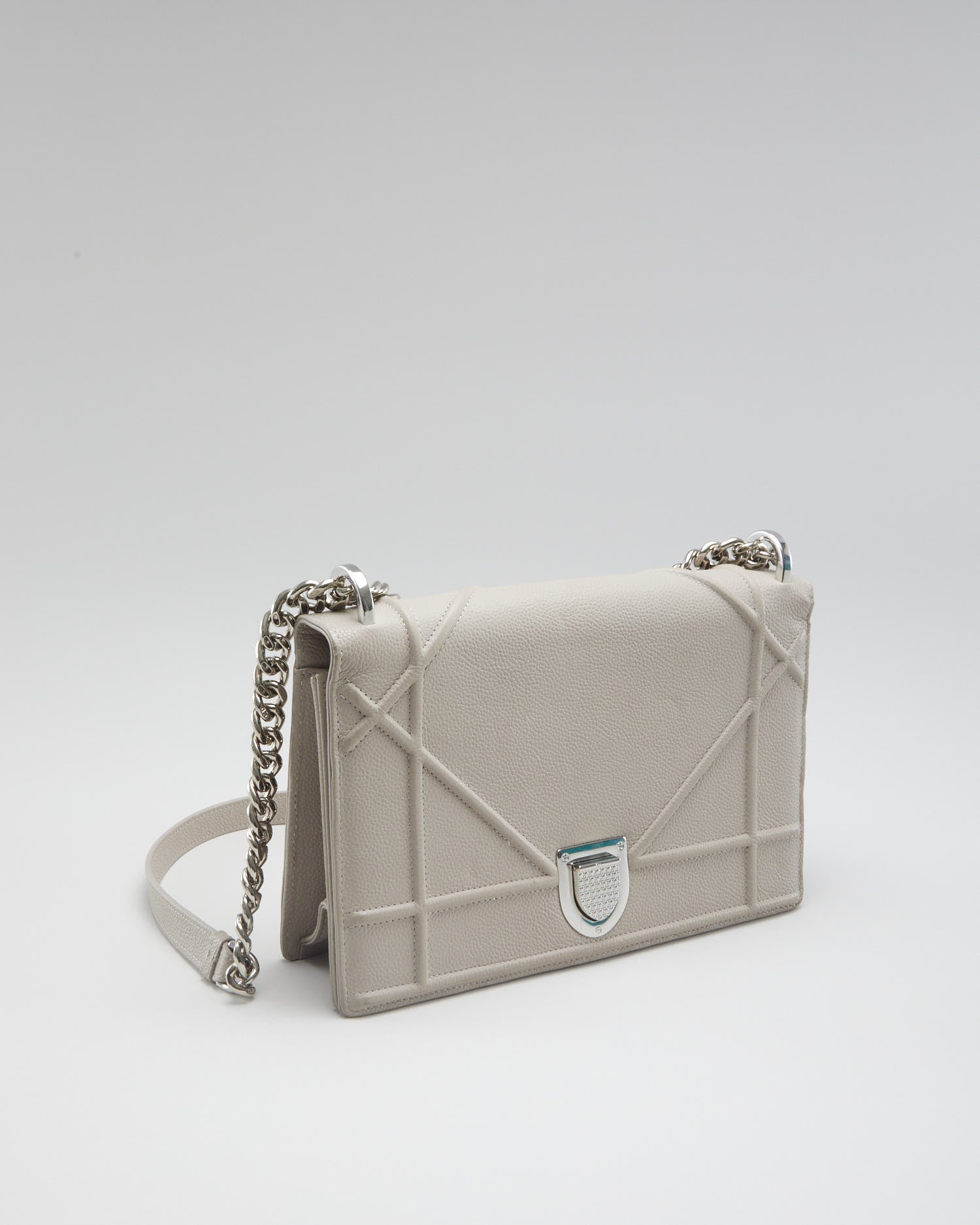 Christian Dior Chalk Grey Shoulder Bag