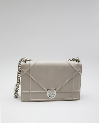 Christian Dior Chalk Grey Shoulder Bag