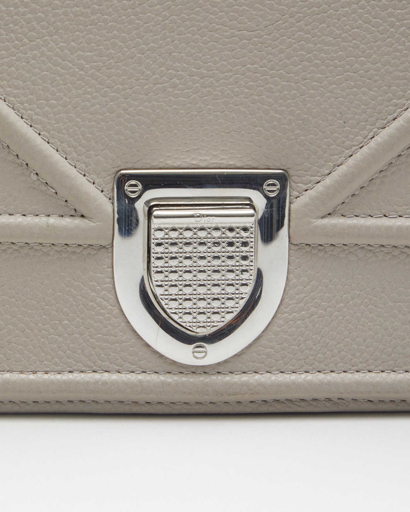 Christian Dior Chalk Grey Shoulder Bag