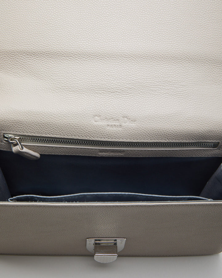 Christian Dior Chalk Grey Shoulder Bag