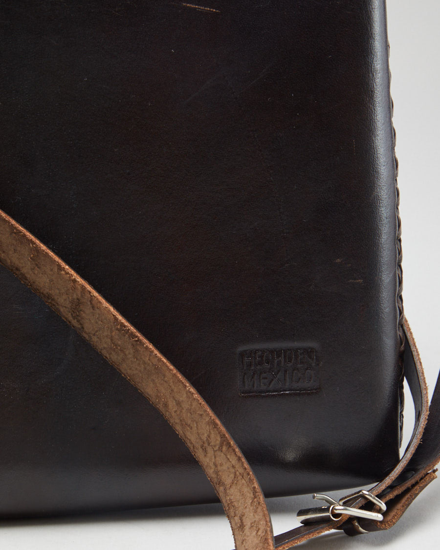 Made In Mexico Brown Leather Shoulder Bag