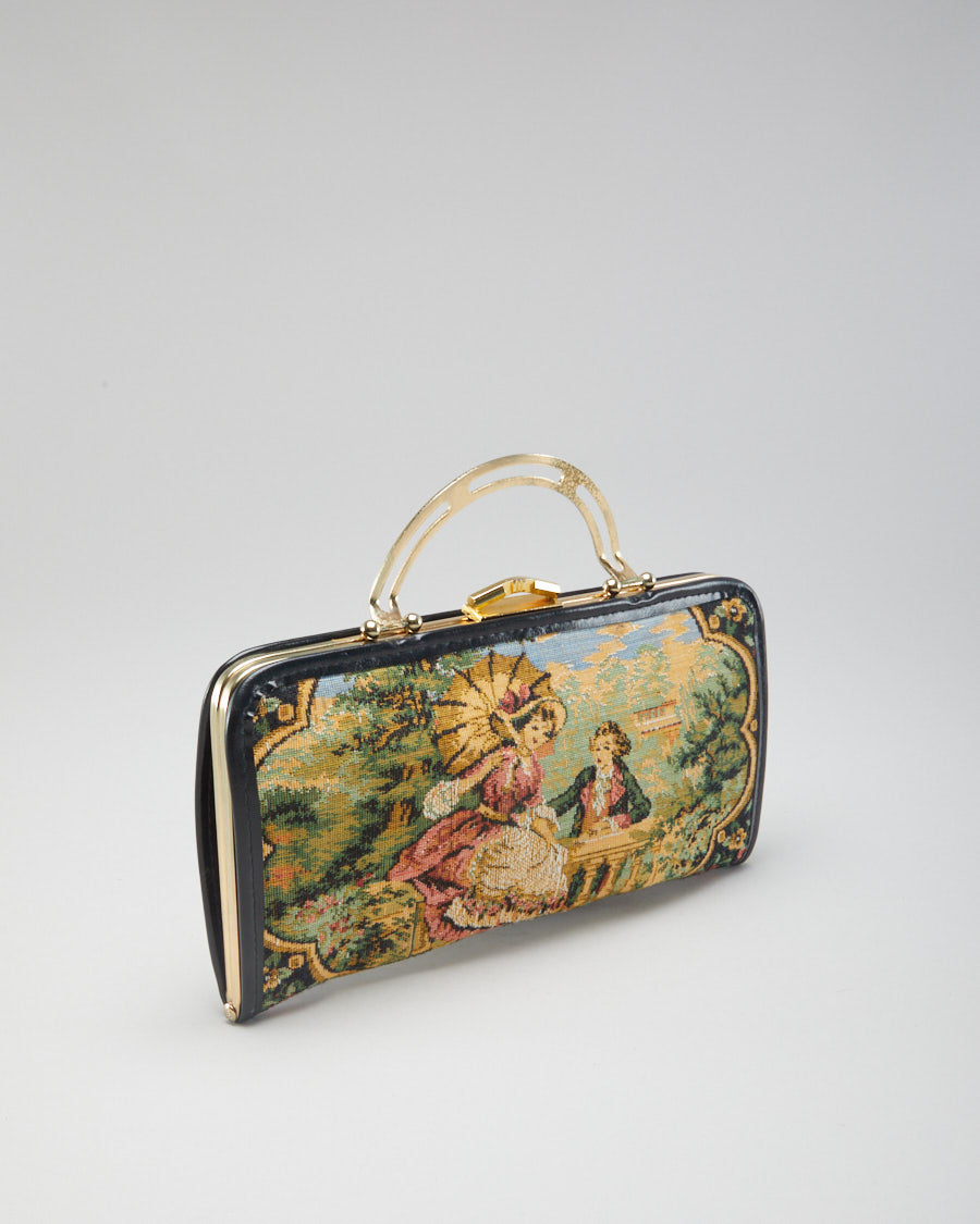 Vintage 1980s Tapestry Handbag
