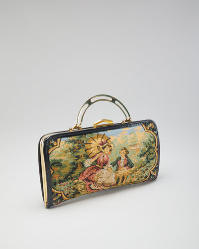 Vintage 1980s Tapestry Handbag