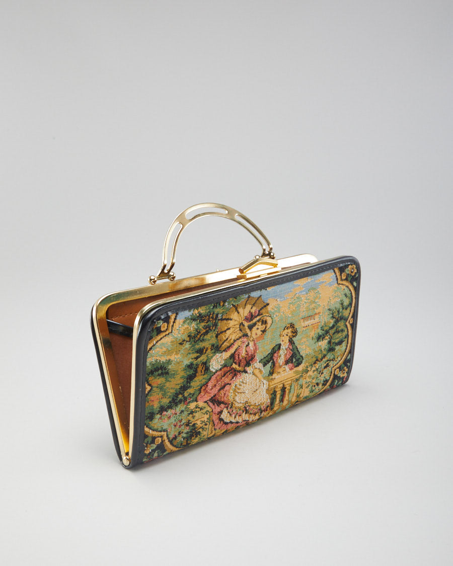 Vintage 1980s Tapestry Handbag
