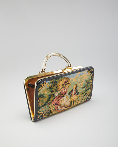 Vintage 1980s Tapestry Handbag