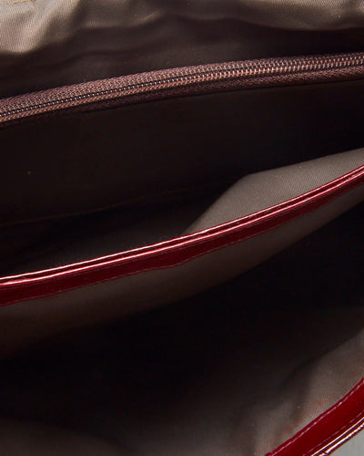 Vintage 1990s Red Eel Skin Shoulder Bag