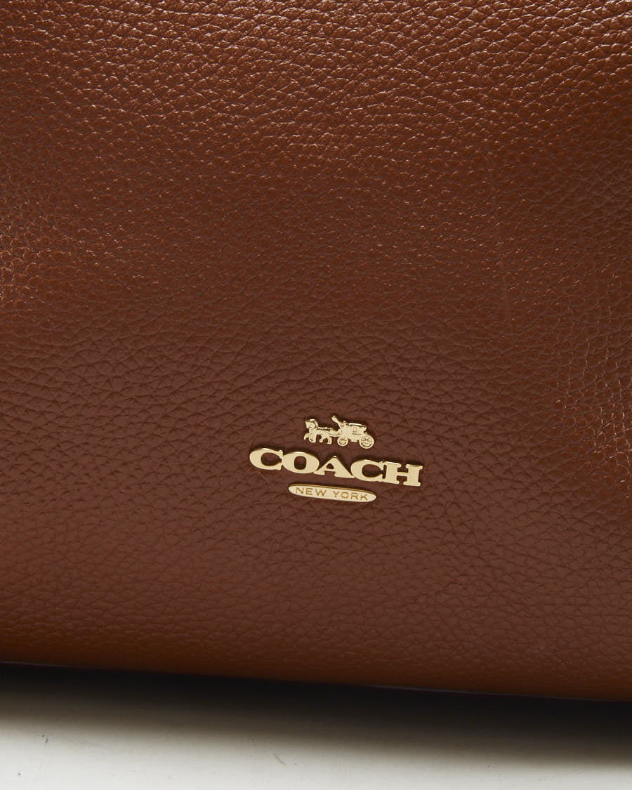 Coach Leather Chain Tote Bag