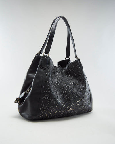 Studded Leather Coach Bag
