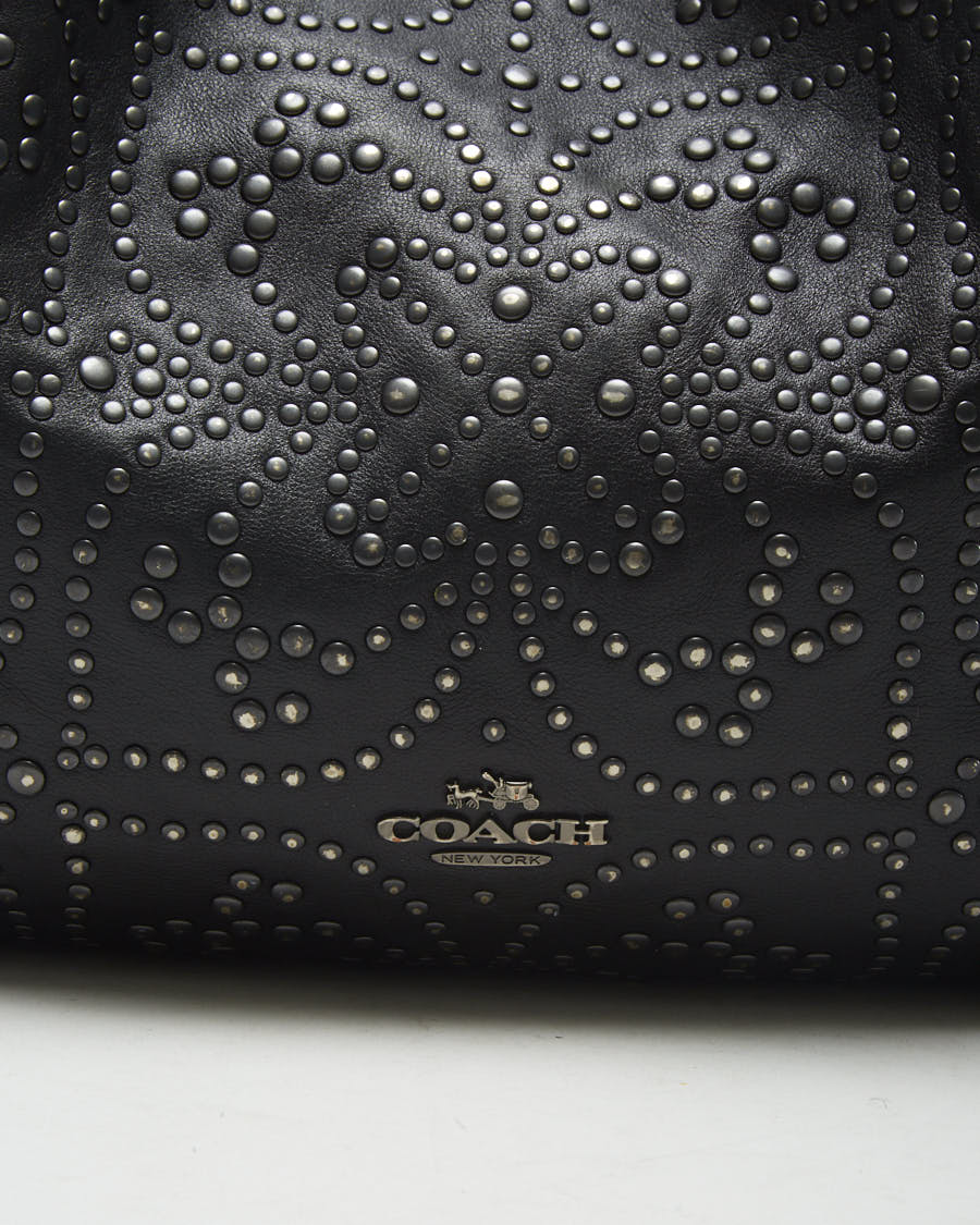 Studded Leather Coach Bag