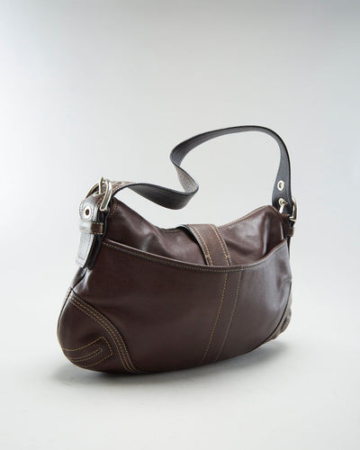 Y2K 00s Coach Leather Baguette