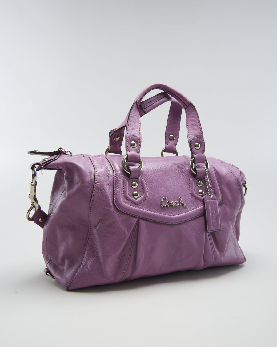 Coach Leather Side Bag - O/S