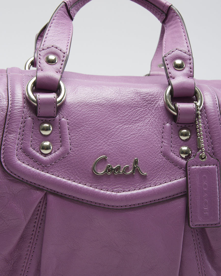 Coach Leather Side Bag - O/S