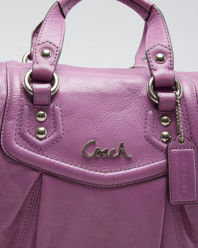 Coach Leather Side Bag - O/S
