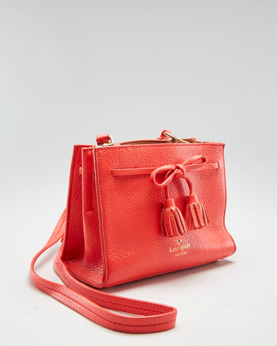 Kate Spade Red Leather Side Bag