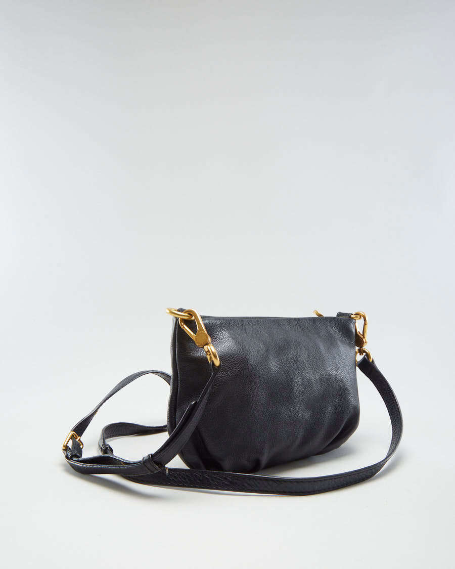 Marc By Marc Jacobs Black Leather Cross Body Bag - O/S