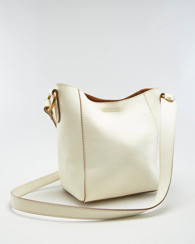 Frye Cream Leather Cross Body Bag - O/S
