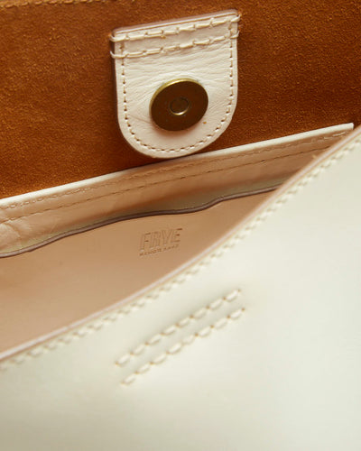 Frye Cream Leather Cross Body Bag - O/S