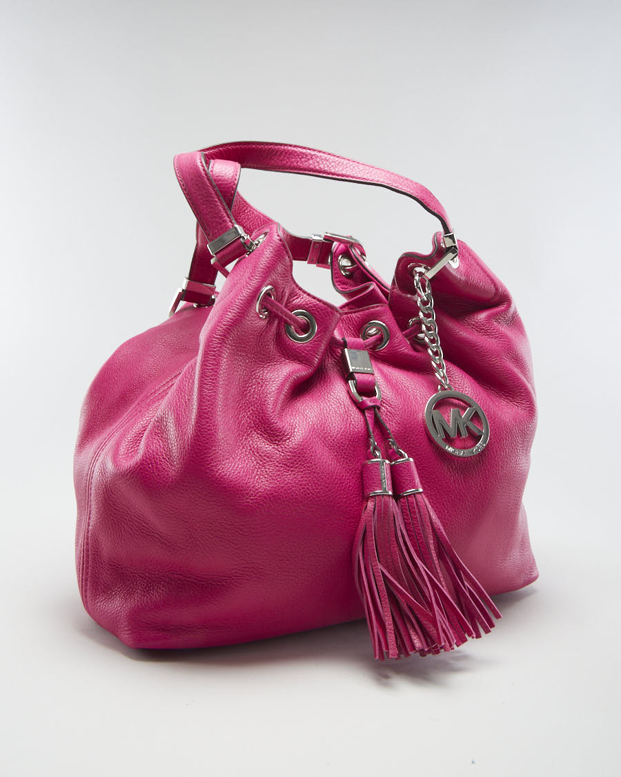 Michael Kors Fuchsia Drawstring Bucket Bag- O/S