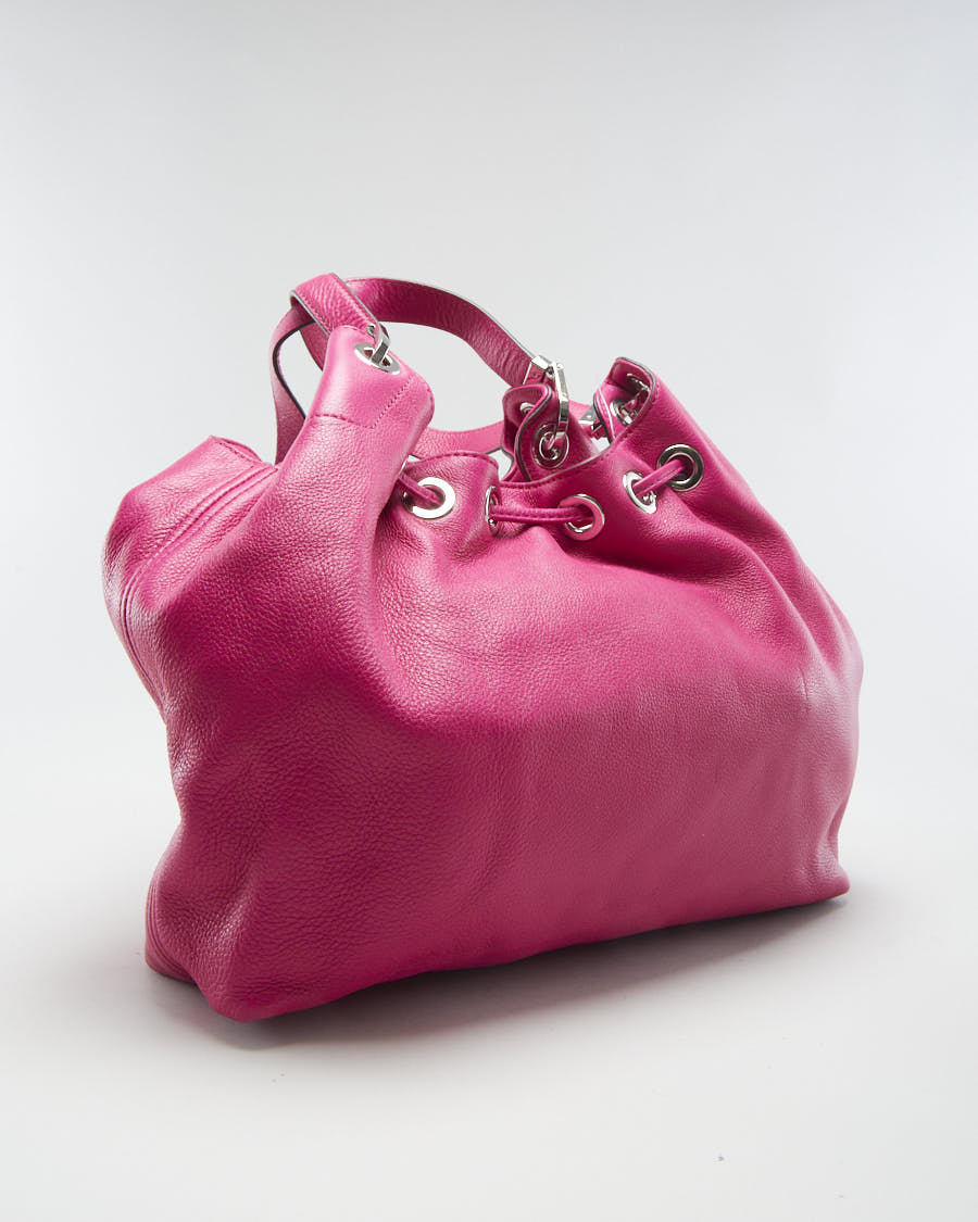 Michael Kors Fuchsia Drawstring Bucket Bag- O/S