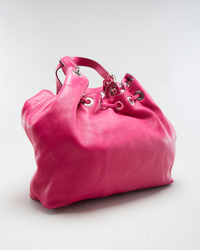 Michael Kors Fuchsia Drawstring Bucket Bag- O/S