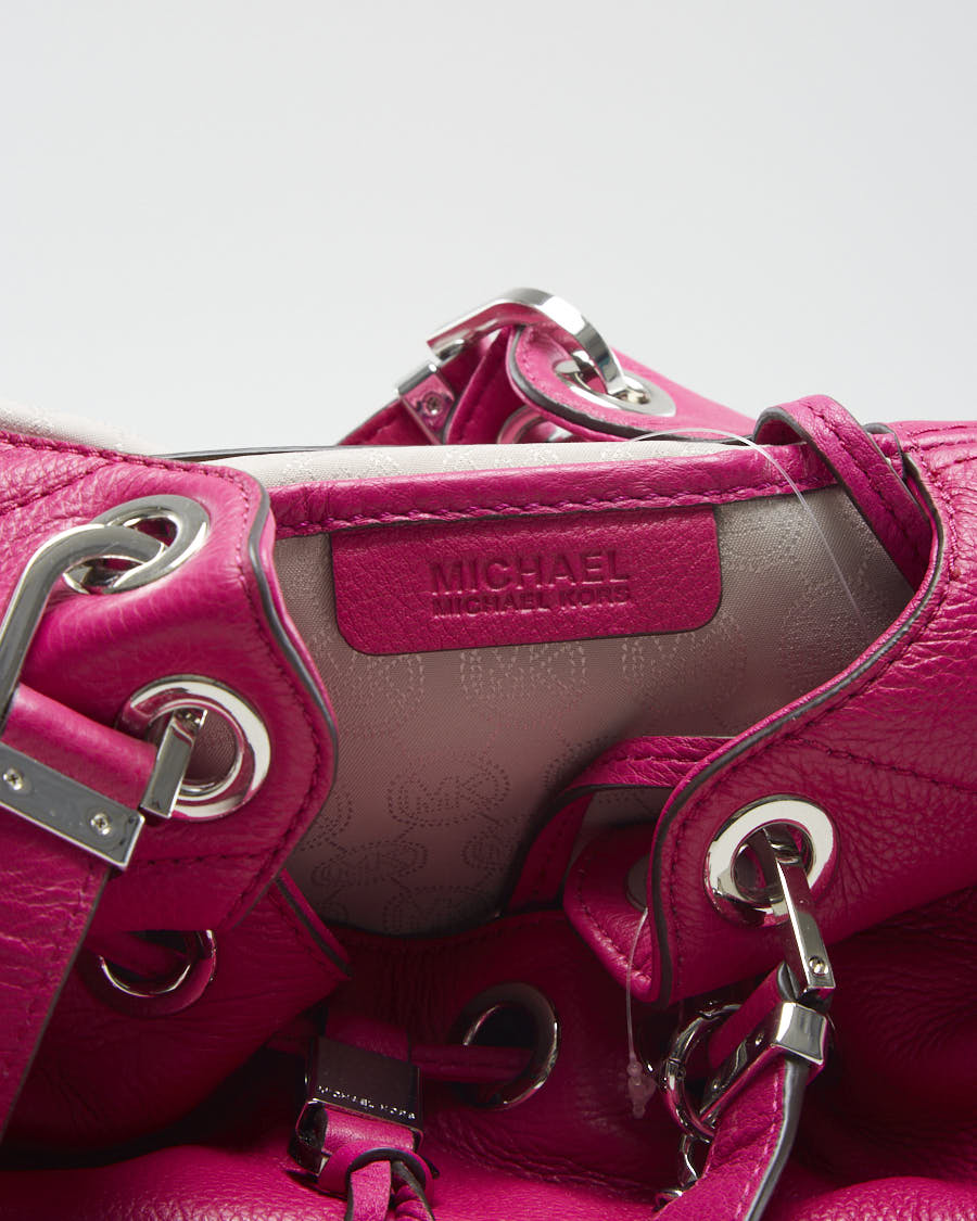 Michael Kors Fuchsia Drawstring Bucket Bag- O/S