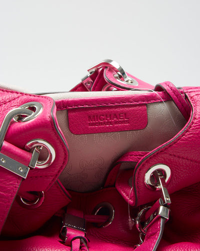 Michael Kors Fuchsia Drawstring Bucket Bag- O/S