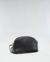 Kate Spade Black Leather Cross Body Bag With Gold Hardware - O/S