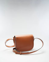 Celine Folco Cuir Triomphe Brown Calfskin Bag - O/S