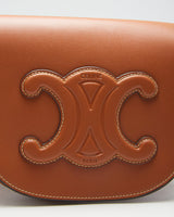 Celine Folco Cuir Triomphe Brown Calfskin Bag - O/S