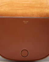 Celine Folco Cuir Triomphe Brown Calfskin Bag - O/S