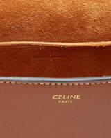 Celine Folco Cuir Triomphe Brown Calfskin Bag - O/S