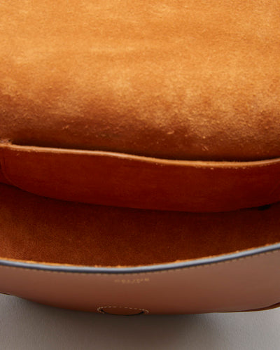 Celine Folco Cuir Triomphe Brown Calfskin Bag - O/S