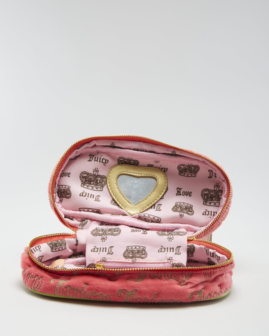 Y2K 00s Juicy Couture Velour Make Up Bag - O/S