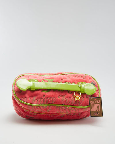 Y2K 00s Juicy Couture Velour Make Up Bag - O/S