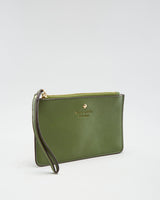 Kate Spade Green Leather Zip Wallet - O/S