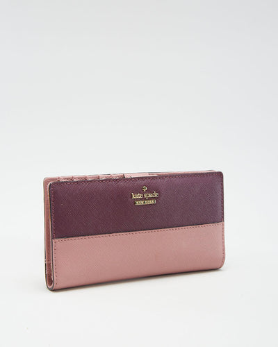 Kate Spade Purple Leather Wallet - O/S