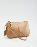 Coach Small Brown Leather Coin Purse - O/S