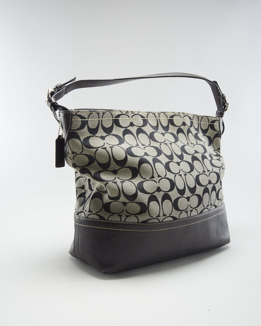 Y2K 00s Coach Monogram Tote Bag - O/S