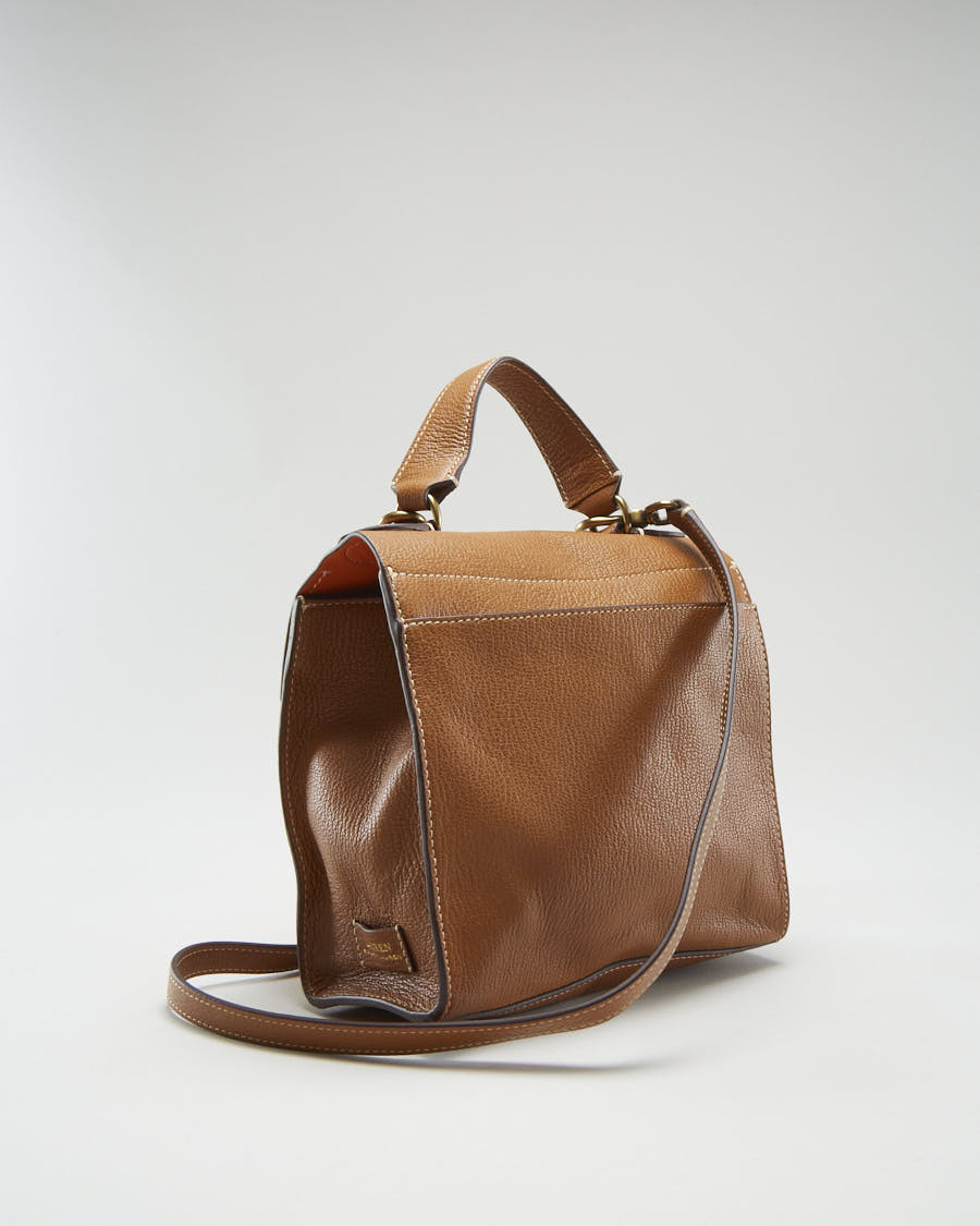 Lauren By Ralph Lauren Brown Leather Cross Body Bag - O/S