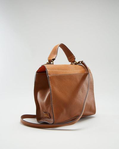 Lauren By Ralph Lauren Brown Leather Cross Body Bag - O/S