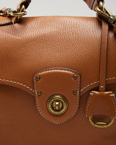 Lauren By Ralph Lauren Brown Leather Cross Body Bag - O/S